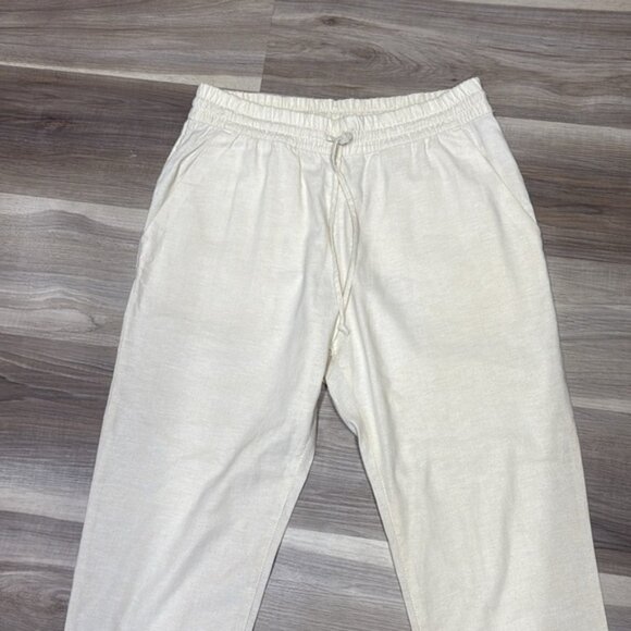 MEC Cream hemp blend fabric Joggers size medium - Picture 4 of 10